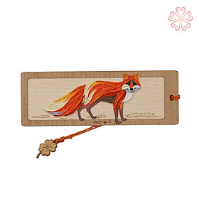 Bookmark Giấy Xoắn Nghệ Thuật Hình Cáo Đỏ
