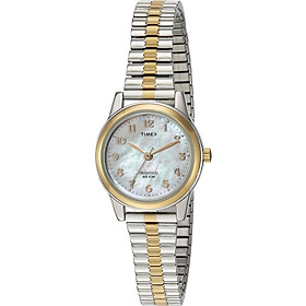 Timex Women's TW2P67200 Essex Avenue Two-Tone Extra Long Stainless Steel Expansion Band Watch