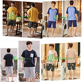 Bộ đồ ngủ nam Style Hàn Quốc xịn xò - Quần áo thời trang mặc nhà nam chất Đẹp