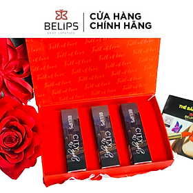 Hình ảnh Set Son Belips Bộ Quà Tặng Bạn Gái Sang Trọng Quyến Rũ Đẳng Cấp Phiên Bản Vỏ Đen Truyền Thống