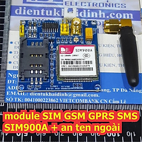 Mua module SIM GSM GPRS SMS SIM900A + an ten ngoài kde6963