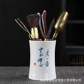 Mua Bộ dụng cụ pha trà đạo  Bộ cung nhãn bằng Đồng và Gỗ mun đen