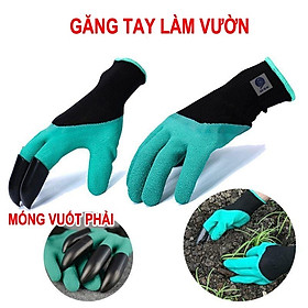 Găng tay  chuyên dụng làm vườn có móng vuốt , bới đất , chăm sóc cây , chống thấm nước , co giãn đàn hồi tốt siêu bền dễ vệ sinh 