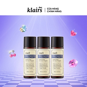 Combo 3 nước hoa hồng Dear Klairs Supple Preparation Facial Toner mini 30ml