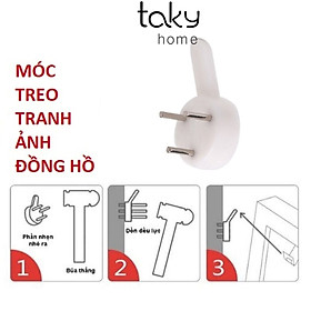 Mua 10 Móc Nhựa Đóng Tường Đinh 3 Chân Chắc Chắn Treo Tranh  Ảnh  Đồng Hồ Trên Tường Không Khoan Đục. Taky Home 2220Set10