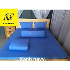 Hình ảnh Ga - Drap Giường Lẻ Thun Mát Lạnh Thương hiệu LAN PHAM BEDDING - Màu Xanh Navy