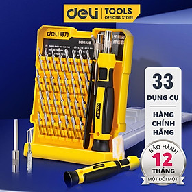 Bộ Tua Vít Sửa Chữa Đa Chức Năng Deli 33 Món Cao Cấp - Chất Liệu Siêu Bền