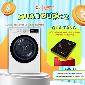 MÁY SẤY LG INVERTER 10.5KG DVHP50W - Hàng chính hãng