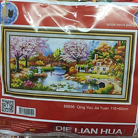 Mua Tranh thêu chữ thập 3D Phong Cảnh (116*60cm) chưa thêu