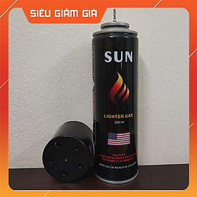 Bình Nạp Nhiên Liệu Sun Lighter , Bình Gas Bơm Bật Lửa Chuyên Dụng Dung Tích 250ML