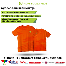 Áo Thể Thao Nam Nữ Tay Ngắn Chính Hãng Run Together Thoáng Khí Thấm Hút Mồ Hôi