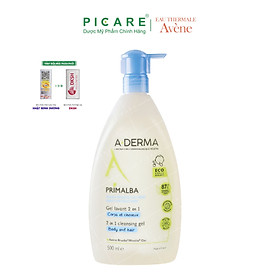 Gel Làm Sạch Tóc Và Toàn Thân Dịu Nhẹ Cho Bé A-Derma Primalba Cleansing