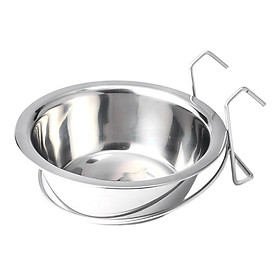 Hanging Pet Bowl Dog Bowls Cat Feeding Bowl with Hook Holder Detachable Dog Crate Bowl Water Bowls for Indoor Cats Small Animals Parrot