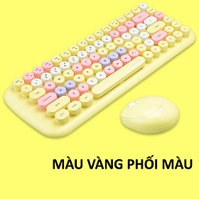 Combo phím chuột không dây MOFII CANDY bàn phím mini 84 phím thiết kế nút tròn nhỏ gọn tiện lợi kết nối bằng chip USB 2.4GHz - HÀNG CHÍNH HÃNG