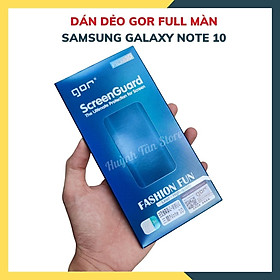 Dán dẻo GOR full màn hình 3D dành cho samsung note 10 trong suốt, bảo vệ màn hình - hàng nhập khẩu