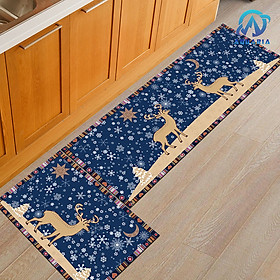 Mua Bộ 2 Thảm Bếp Nhà Bếp 3D Phong Cách Hàn Quốc 40X60 + 40X120 cm Cao Cấp Chống Trượt