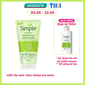 Sữa Rửa Mặt Simple Refreshing Facial Wash Dành Cho Mọi Loại Da 150ml