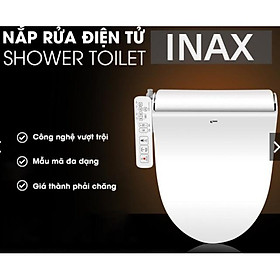 Nắp bồn cầu tự rửa điện tử thông minh xịt rửa, vệ sinh phụ nữ INAX CW-H18 (Hàng chính hãng)