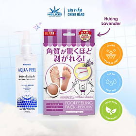 Combo chăm sóc da AQUA PEEL 200ML + FOOT PEELING PACK - PERORIN (LAVENDER) (Hộp 1 túi)