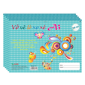 Lốc 5 Vở Vẽ Lò Xo Xé Klong A3 MS 711 (20 Trang)