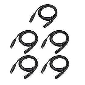 5PC DMX512 Signal Line 3M Ca-non/Microphone XLR Public Lighting Lines
