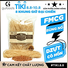 Bún gạo lứt hữu cơ ăn kiêng GUfoods (200g) - Hỗ trợ giảm cân, thực dưỡng, eat clean