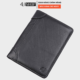 Bóp Ví Nam Da Bò 4U Cao Cấp Dáng Đứng Thời Trang FB246