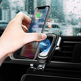 Mua Giá Đỡ Điện Thoại Ô Tô Xe Hơi - Hỗ Trợ Sạc Không Dây Thông Minh Qi - Sạc Nhanh 10W - Kẹp Cánh Điều Hòa Thông Gió