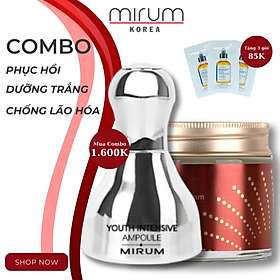 COMBO phục hồi, dưỡng trắng, chống lão hóa Mirum 40ml/70ml