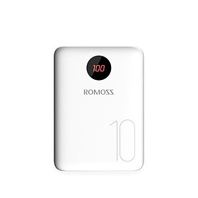 Sạc Dự Phòng Romoss OM10 MINI 10000mAh 2 USB, 3 Cổng Sạc Vào - Hàng Nhập Khẩu