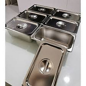 Mua Combo 10 khay inox đựng thực  phẩm  không nắp  KT:10*17*6.5cm