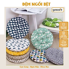 Mua Đệm Bệt Tròn Phong Cách Nhật  Vải Canvas  Thoáng Khí  Êm Ái Khi Ngồi Thương Hiệu Gosashi-DNBT