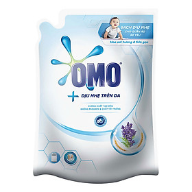 Nước Giặt OMO Dịu Nhẹ Hoa Oải Hương Và Sữa Gạo Cho Máy Giặt Cửa Trên (2.3Kg/Túi)