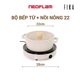 Combo Nồi nông 22 và bếp từ Neoflam Fika. Hàng có sẵn, giao ngay