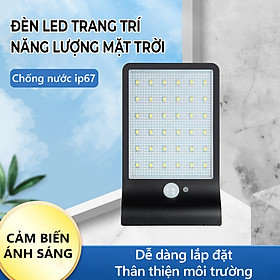 Đèn năng lượng mặt trời gắn tường