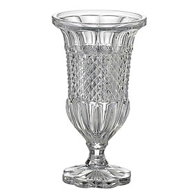 Bình hoa pha lê Bohemia Alexandria đế tròn cánh hoa 30cm Hàng chính hãng