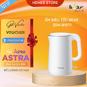 Mua Ấm Siêu Tốc  Bình Đun Nước Siêu Tốc Cách Nhiệt BEAR ZDH-B15T1  Dung Tích 1.5 Lít Công Suất 1500 W - Hàng Chính Hãng