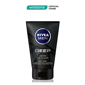 Sữa rửa mặt nam than đen hoạt tính sáng da nivea 100g