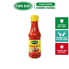 Tâm Đức - Tương ớt nguyên chất cay đặc biệt chai nhựa 225ml / 2L / 5L