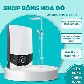 Mua Máy nước nóng trực tiếp 4500W ARISTON AURES SMC45PE RS VN (có bơm) - Hàng chính hãng