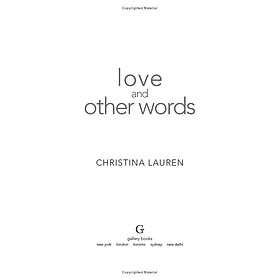 Sách ngoại văn: Love and Other Words (Deluxe Edition) - Simon and Schuster