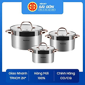 Bộ nồi inox Nagakawa NAG1352-Hàng chính hãng