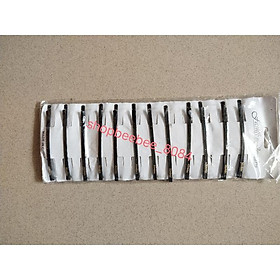 Vỉ 10 chiếc cặp tóc, ghim tách bật, kẹp mái đen, ghim tóc mái