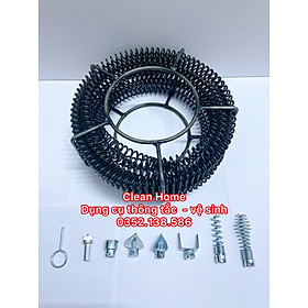 Mua Dây Thông Tắc Cống Lò Xo Phi 16 Dùng Máy Khoan ( 15m )