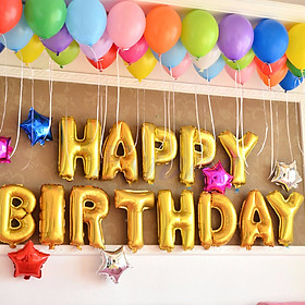 Bóng Bay To Nhũ In chữ Sinh Nhật Happy Birthday Và Tên  Bóng Bay Trang Trí Sinh  Nhật  Bóng Bay Trang Trí Phòng Cưới