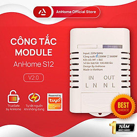 Mua Công tắc đo điện thông minh WiFi+BLE AnHome S12  có hẹn giờ  công nghệ TrueSafe  Powered by Tuya Smart