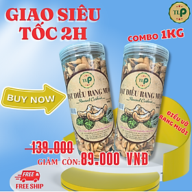 Hình ảnh COMBO 2 HỘP HẠT ĐIỀU RANG MUỐI VỠ TÂN LỘC PHÁT (1KG)