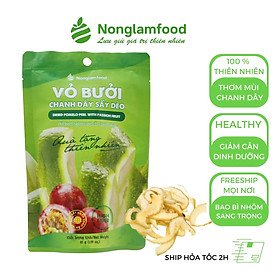 Vỏ bưởi chanh dây sấy dẻo 45g Nông Lâm Food trái cây sấy snack healthy