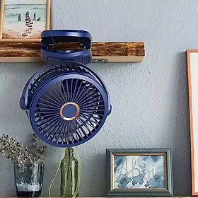 Quạt Tích Điện Kẹp Loại To FUJIMAX Pin Trâu, 6 CẤP GIÓ, Đèn RGB, Màn hình LED, Lồng Quạt 22Cm