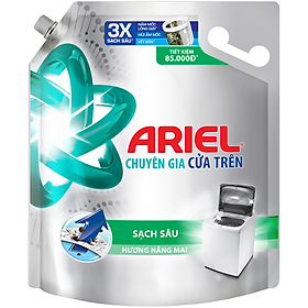 Nước giặt Ariel chuyên gia cửa trên Sạch sâu hương nắng mai